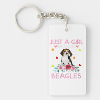 Perfect Gift voor Dog Beagle Eigenaar Pet Lover Sleutelhanger