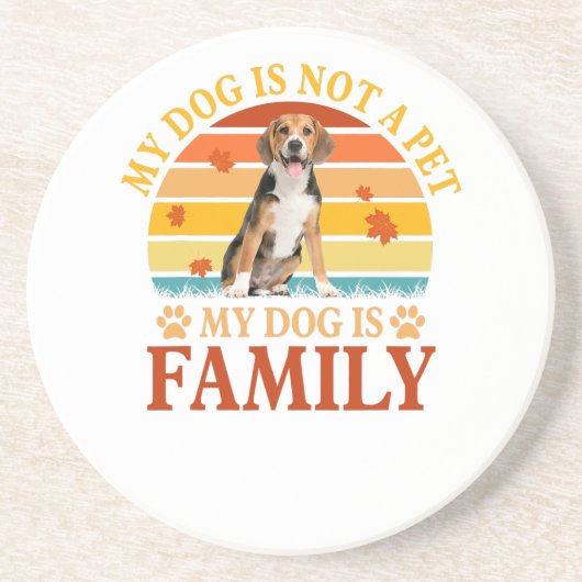 Perfect Gift voor Dog Beagle Eigenaar Pet Lover Zandsteen Onderzetter (Voorkant)