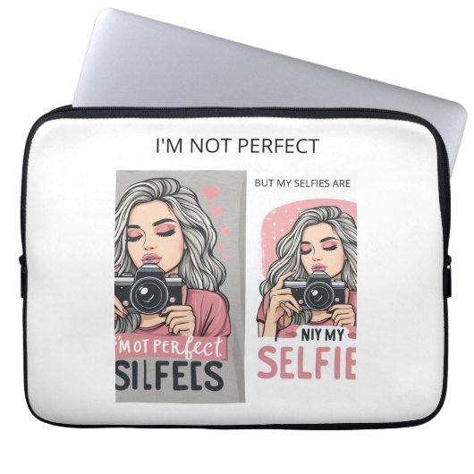 Perfect Girl Laptop Sleeve (Voorkant)