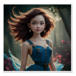 Perfect Glossy Poster Mooie Prinses