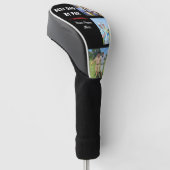 Perfect Golf Gift voor Dad Par 3 Foto & Naam Golfheadcover (Schuin)