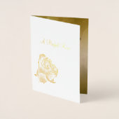 Perfect Goud Roos Folie Kaarten (Voorkant)