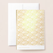 Perfect Goud Roos Folie Kaarten (Met envelop)