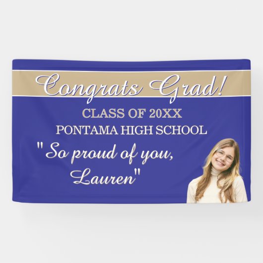 Perfect Graduation Congrats BANNER (Horizontaal)