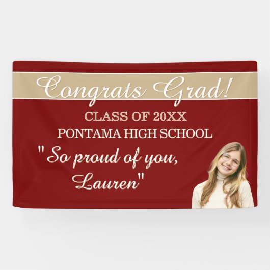 Perfect Graduation Congrats BANNER (Horizontaal)
