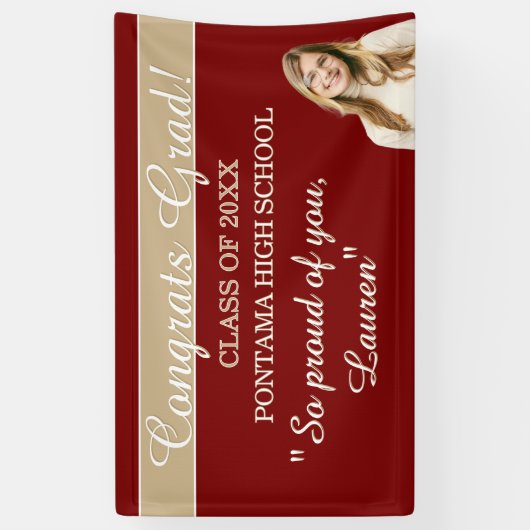 Perfect Graduation Congrats BANNER (Verticaal)