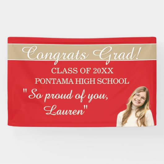 Perfect Graduation Congrats BANNER (Horizontaal)