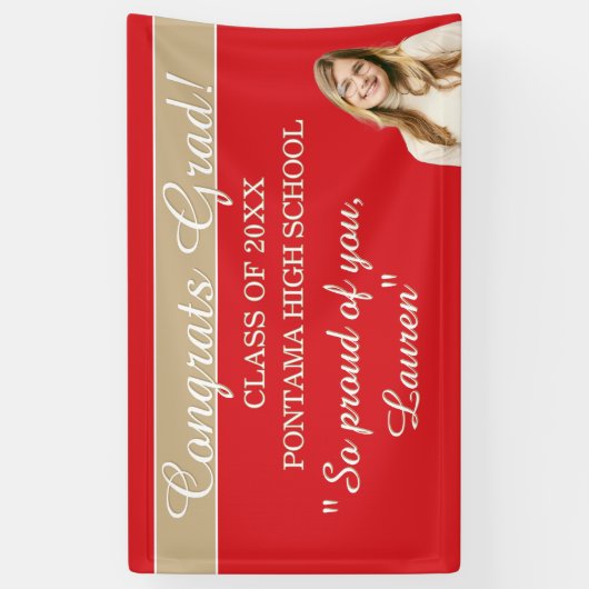 Perfect Graduation Congrats BANNER (Verticaal)