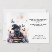 🐈‍⬛Perfect Griezelige Halloween Feest Kaart (Achterkant)