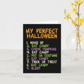 Perfect Halloween Eet Snoep Kostuum Jongens Meisje Kaart (Gele Bloem)