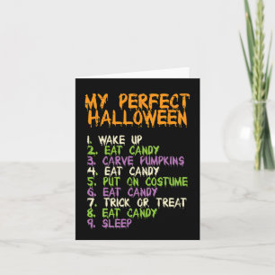 Perfect Halloween Eet Snoep Kostuum Jongens Meisje Kaart