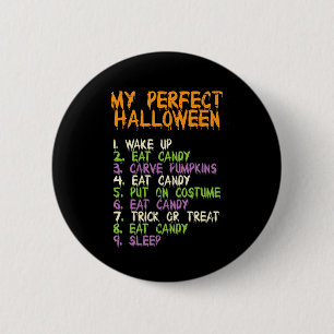 Perfect Halloween Eet Snoep Kostuum Jongens Meisje Ronde Button 5,7 Cm