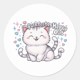 Perfect Happy Cat Schattigee Sticker