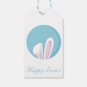 Perfect Happy Pasen, Bunny Cadeaulabel (Achterkant)