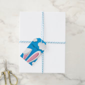 Perfect Happy Pasen, Bunny Ears Cadeaulabel (Met Touw)