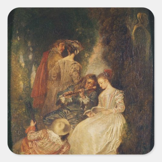 Perfect Harmony Vierkante Sticker (Voorkant)