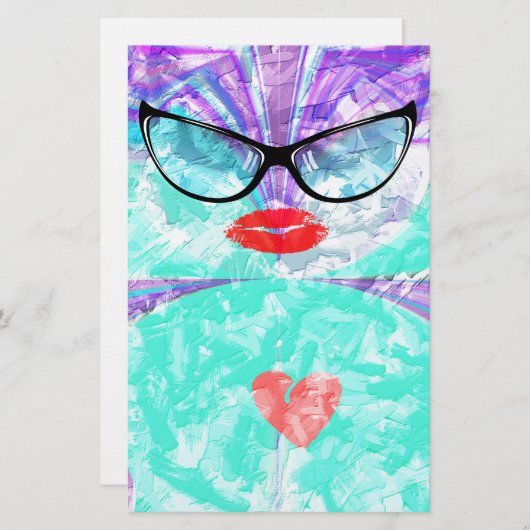 Perfect hart briefpapier (Voorkant / Achterkant)