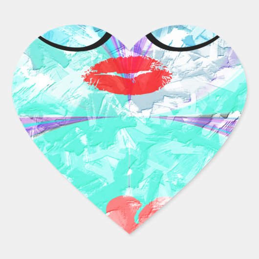 Perfect hart hart sticker (Voorkant)