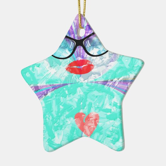 Perfect hart keramisch ornament (Links)