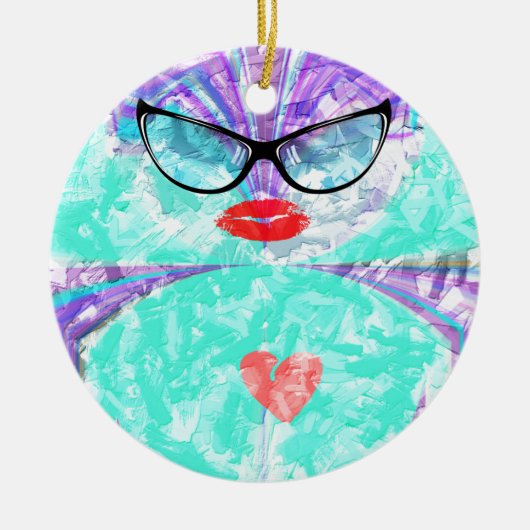 Perfect hart keramisch ornament (Voorkant)