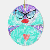 Perfect hart keramisch ornament (Links)