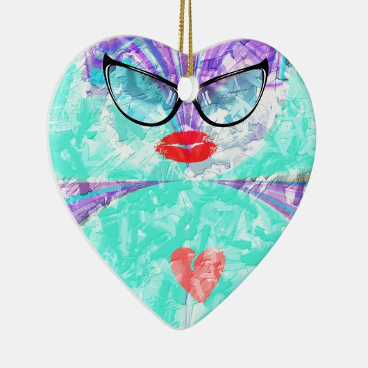 Perfect hart keramisch ornament (Rechts)