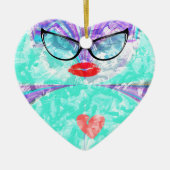 Perfect hart keramisch ornament (Voorkant)