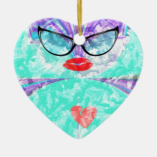 Perfect hart keramisch ornament (Voorkant)