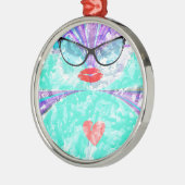 Perfect hart metalen ornament (Links)