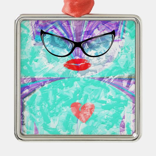 Perfect hart metalen ornament (Voorkant)