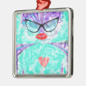 Perfect hart metalen ornament (Links)