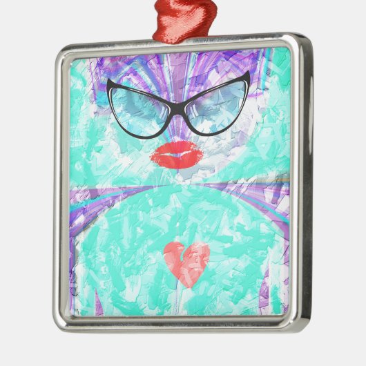 Perfect hart metalen ornament (Links)