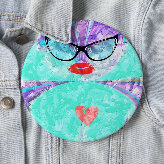 Perfect hart ronde button 6,0 cm (In situ)