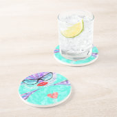 Perfect hart zandsteen onderzetter (Zijkant)