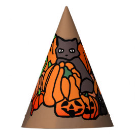 Perfect Haunted: Katten en pompoenen in Halloween Feesthoedjes