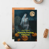 Perfect Haunting Halloween Notitiekaartje (Voorkant / Achterkant in situ)
