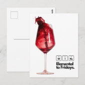 Perfect Home Decor Gift voor wijnliefhebbers, Eleg Briefkaart (Voorkant / Achterkant)