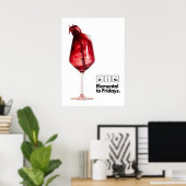 Perfect Home Decor Gift voor wijnliefhebbers, Eleg Poster (Thuiskantoor)