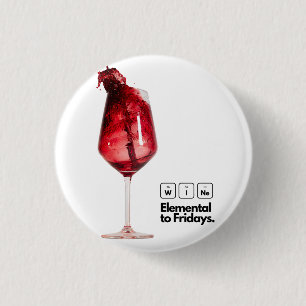 Perfect Home Decor Gift voor wijnliefhebbers, Eleg Ronde Button 3,2 Cm
