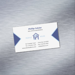 perfect huis   Premium onroerend goed Magnetisch Visitekaartje
