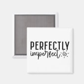 "Perfect Imperfect" Boho Inspirerend quote Magneet (Voorkant / Achterkant)