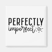 "Perfect Imperfect" Boho Inspirerend quote Magneet (Voorkant)