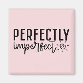 "Perfect Imperfect" Boho Inspirerend quote Magneet (Voorkant)