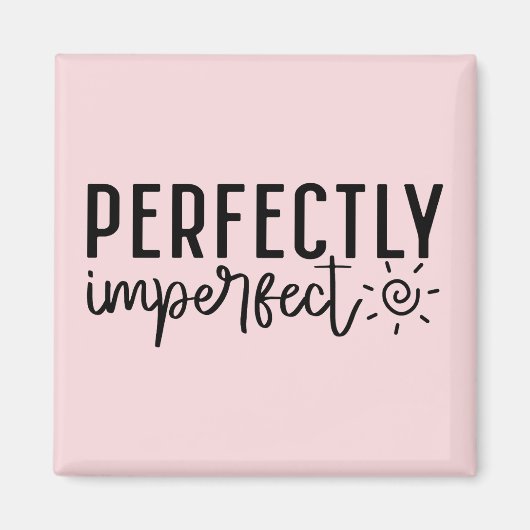 "Perfect Imperfect" Boho Inspirerend quote Magneet (Voorkant)