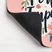 Perfect Imperfect Floral Inspirerend Quote Muismat (Hoek)