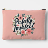 Perfect Imperfect Floral Typography Quote Etui (Voorkant)