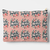 Perfect Imperfect Floral Typography Quote Etui (Achterkant)