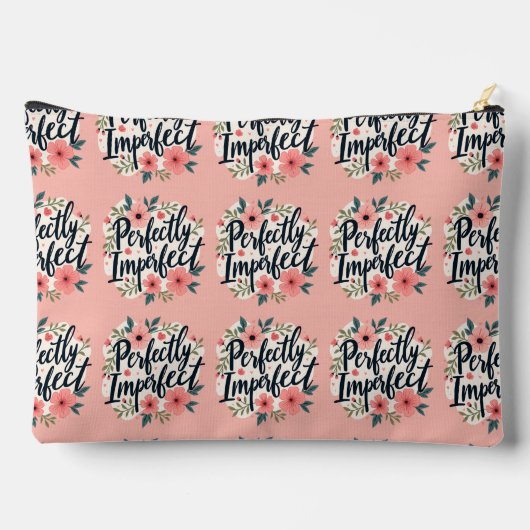 Perfect Imperfect Floral Typography Quote Etui (Achterkant)
