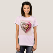 Perfect Imperfect Hart Roze T-shirt (Voorkant volledig)