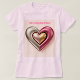 Perfect Imperfect Hart Roze T-shirt